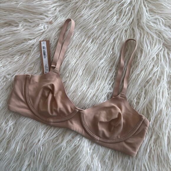 Skims Fits Everybody Unlined Demi Bra Clay Size 34B - Picture 3 of 6